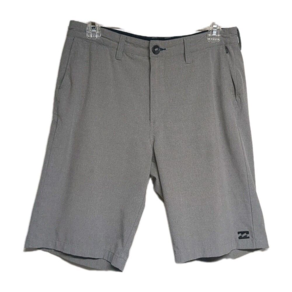 Billabong Swim Trunks Men 30 Board Shorts Swimwear Quick Dry Stretch Gray